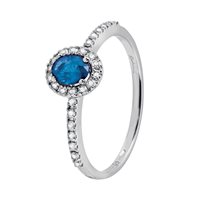 Anello Salvini Donna Dora in Oro bianco Zaffiro 0.50 Ct 20057643 - 20057643